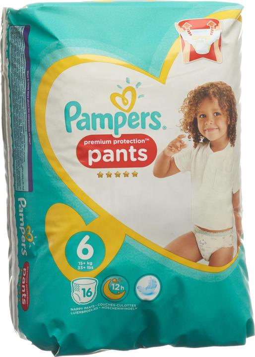 Pampers Premium Protection Pants (Gr. 6, Tragepack, 16 Stück)