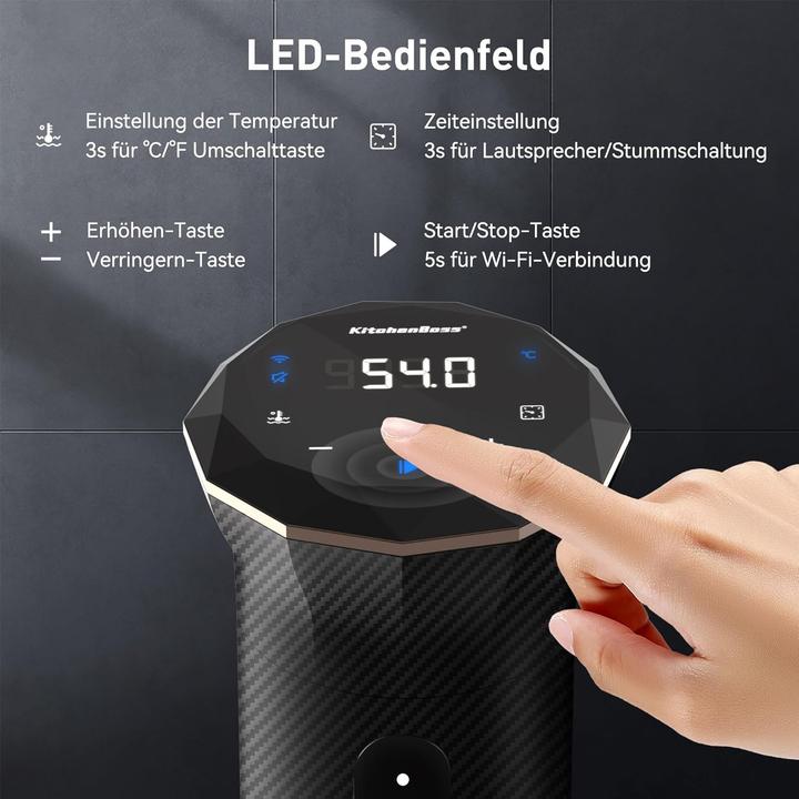 Actual product image KitchenBoss Sous Vide Garer Stick Wi-Fi mit App-Steuerung