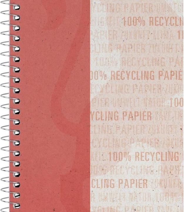 Actual product image Oxford RECYCLING - college notepad squared (A5+, Checked, Soft cover)