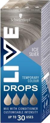 Immagine prodotto Schwarzkopf LIVE Drops Hair Color Washout - Ice Silver, 30 ml (Argento su ghiaccio)