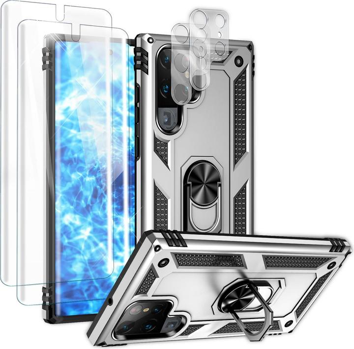 Actual product image Nalia Military-style ring cover with 2x display & camera protection (Samsung Galaxy S23 Ultra)