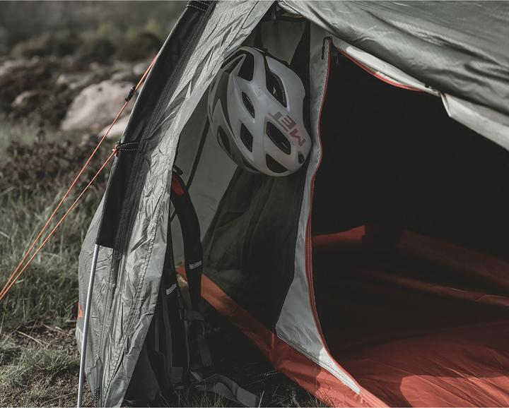Actual product image Easy Camp Tunnelzelt Sarek 1 (dunkelgr?n/orange, Modell 2025) (Tunnel tent, 1.80 kg, 1 person)