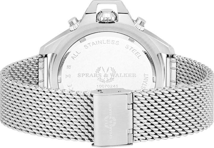 Immagine prodotto Spears & Walker Orologio al quarzo Varus II in acciaio inox argento - 34084 (Cronografo, 49 mm)