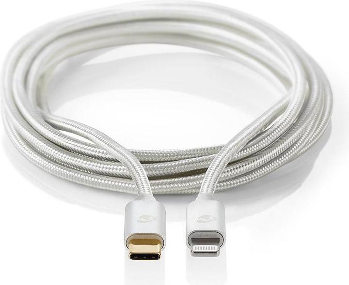 Immagine prodotto Nedis Cavi USB USB 2.0 | Apple Lightning 8 pin | Connettore USB-C tis | 480Mbps | Dorato 2,00m | rotondo (2 m, USB 2.0, 18 W)