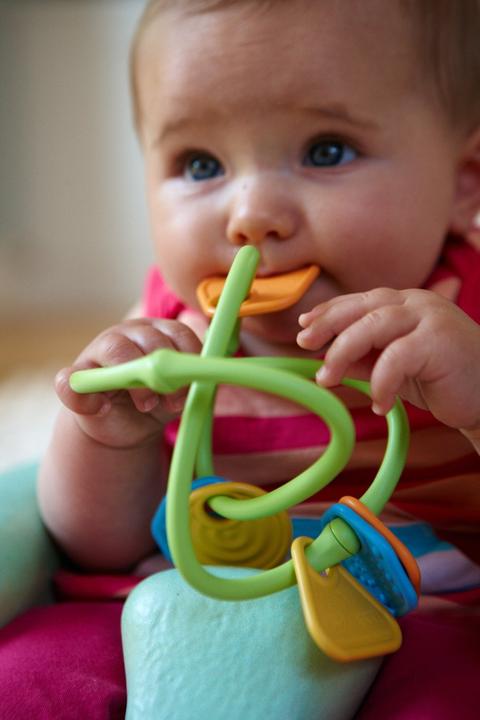Actual product image Green Toys Green Toy Convolutional Teething Ring