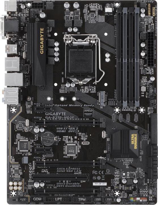 Produktbild Gigabyte GA-B250-HD3P S1151 B250 ATX (LGA 1151, Intel B250, ATX)