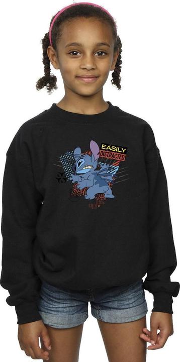 Produktbild Disney Lilo And Stitch Easily Distracted Sweatshirt Mädchen (152, 158)