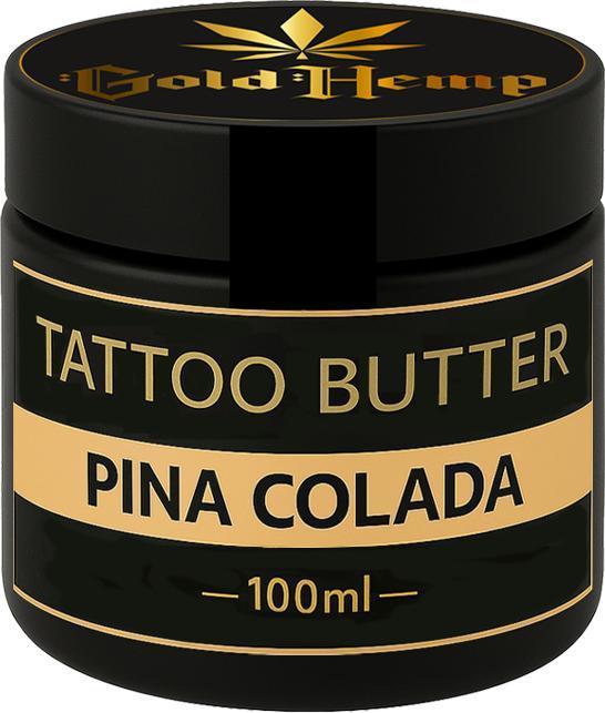 Image du produit GoldHemp Soin après tatouage Pina Colada 30ml (Géraniol, Beurre de Butyrospermun Parkii, Tocophérol, Parfum, Cera Alba, Huile de graines de Cannabis Sativa, Huile de coco nucifera, Coumarine, Panthénol)