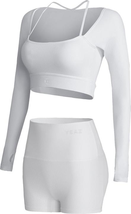 Produktbild Yeaz CLUB LEVEL SET Long Top Shorts S (White) (S)