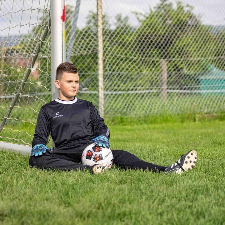 Produktbild Catch & Keep Fussballhandschuhe Kralle Protector Gr. 4 Blau Torwart Keeper Goalie Handschuhe (4)