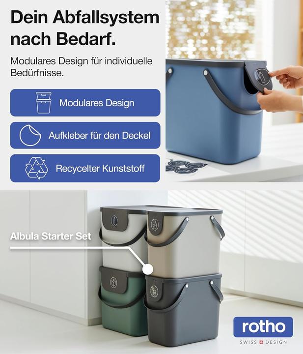 Produktbild Rotho Mülltrennungssystem Albula (25 l)
