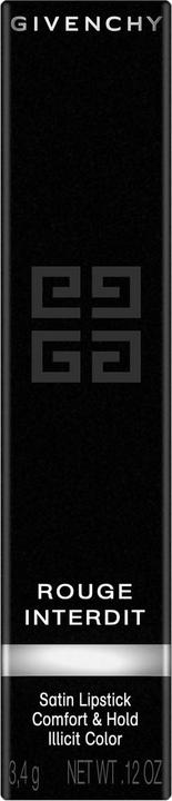 Actual product image Givenchy Red Forbidden Satin Lipstick 14 Redlight 3.4g (14 Redlight)