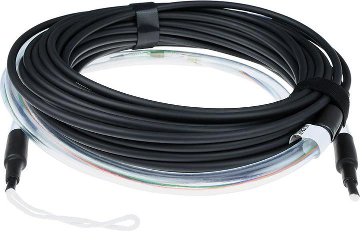 Immagine prodotto 10 metri di cavo monomodale 9/125 OS2 per interni/esterni 12 fibre con connettori LC (10 m)