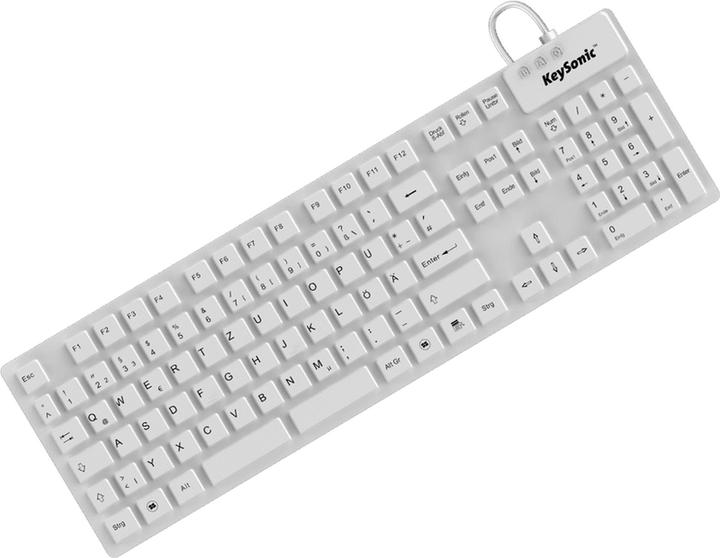 Produktbild KeySonic KSK-8030 IN Industrie Silikontastatur eronomisch wasserdicht antimikrobisch resistent gegen alkal... (DE, Kabelgebunden)