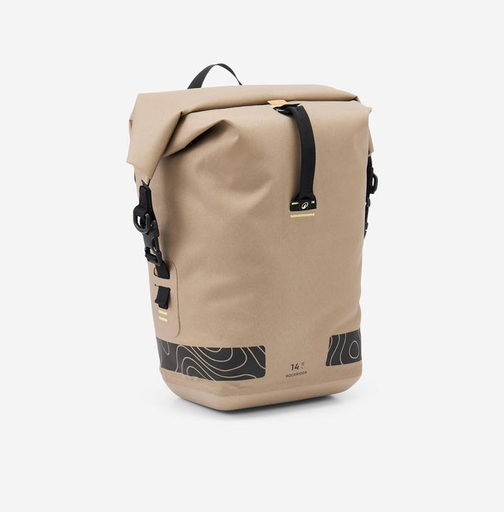 Rockrider Sacoche porte bagage voyage à vélo 14L étanche IPX6, ADVT 900 (14 l, Sacoches)