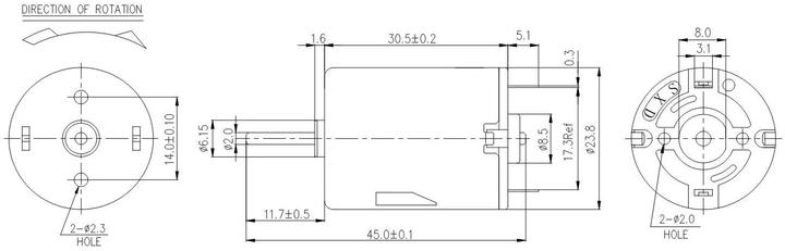 Immagine prodotto Velleman Motore Dc 6Vdc 250Ma 14500Rpm (2.5-6Vdc)