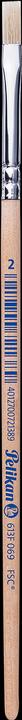 Actual product image Pelikan Brush variety 613F (2 mm)