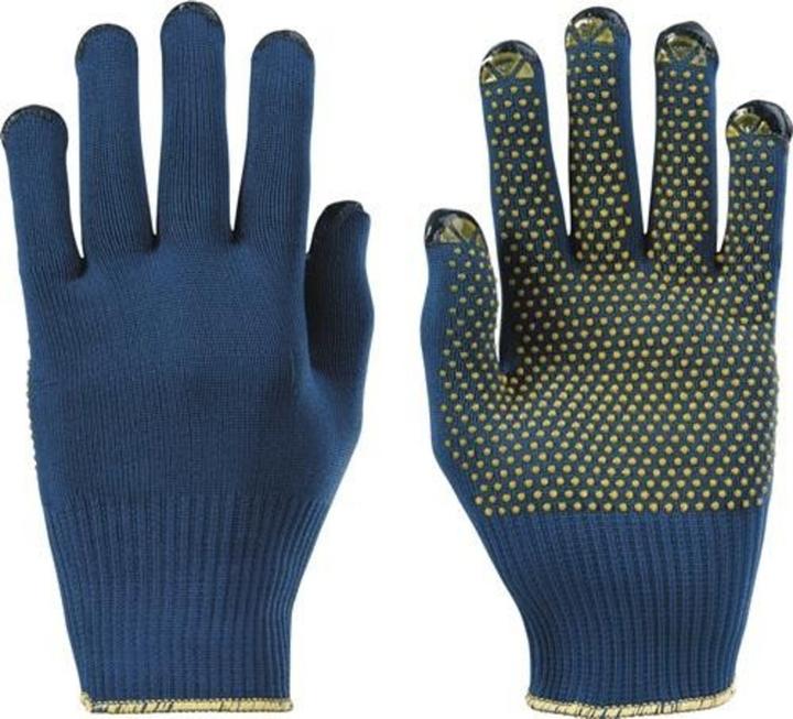 Actual product image Honeywell Gloves PolyTRIX BN 914 size 10 blue/yellow EN 388 PPE category II (10)