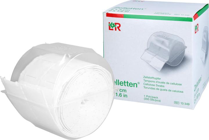 Actual product image Lohmann & Rauscher Cellular swabs rolled non-sterile 5 x 4 cm, 300 pcs. swabs