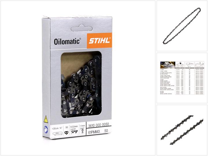Produktbild Stihl Sägekette 3/8 1,1 50 GL - 35 cm PMMC3 (Kettensäge, Kettensäge Schwert)