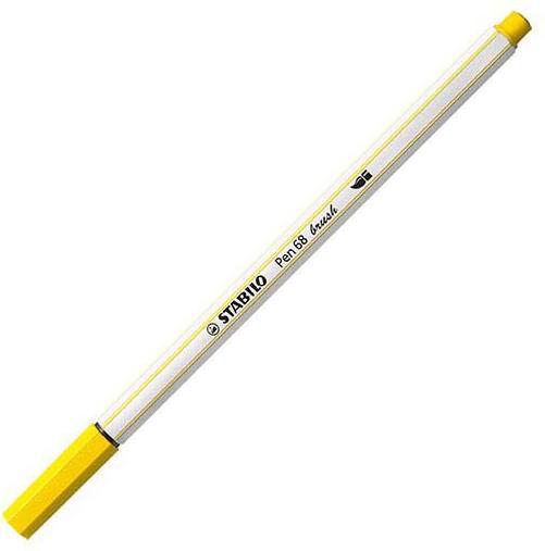 Produktbild STABILO Pen 68 brush Premium-Filzstift (Gelb, 1 x)