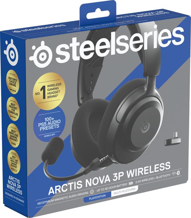Image du produit SteelSeries Arctis Nova 3PW Black (Sans fil)