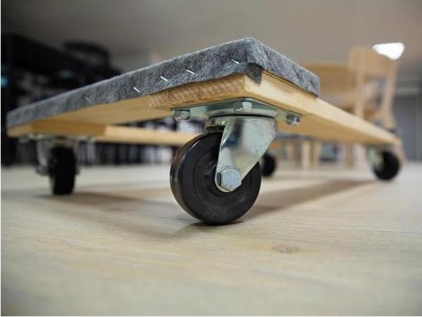 Image du produit Velleman SUPPORT ROULANT POUR MEUBLES - RECTANGULAIRE - 760 x 460 mm - CHARGE MAX. 400 kg (400 kg)