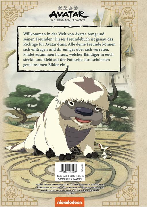Actual product image Panini Avatar Herr der Elemente Meine Freunde - Freundebuch (German, Panini, 2024)