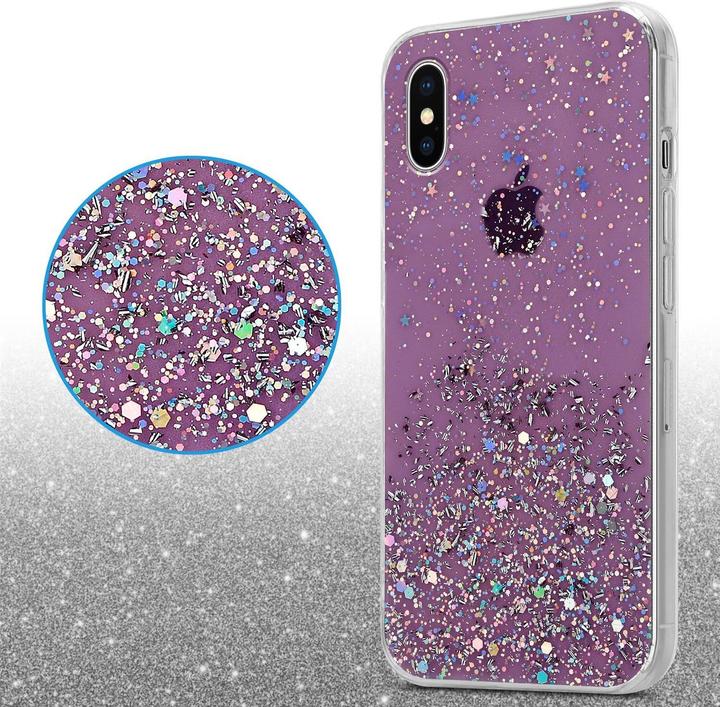 Actual product image Cadorabo TPU cover sparkling glitter (Apple iPhone XS Max)