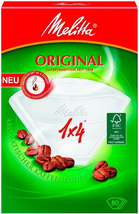 Immagine prodotto Melitta Mel.filter bags bianco 1x4 80pz.