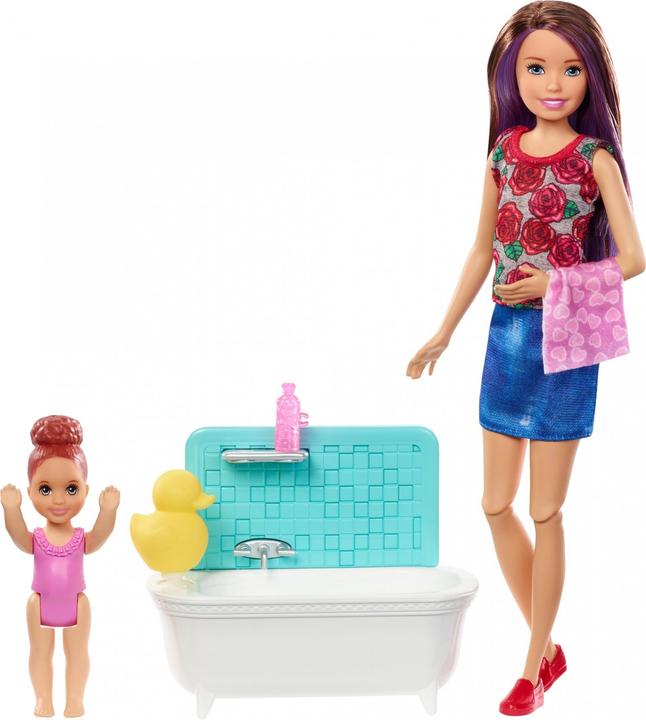 Actual product image Barbie Dolls and bathroom play set