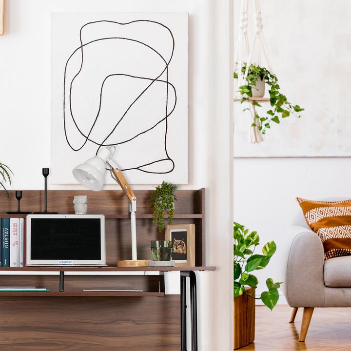 Actual product image Relaxdays Desk With Shelving (120 x 60 x 109 cm)