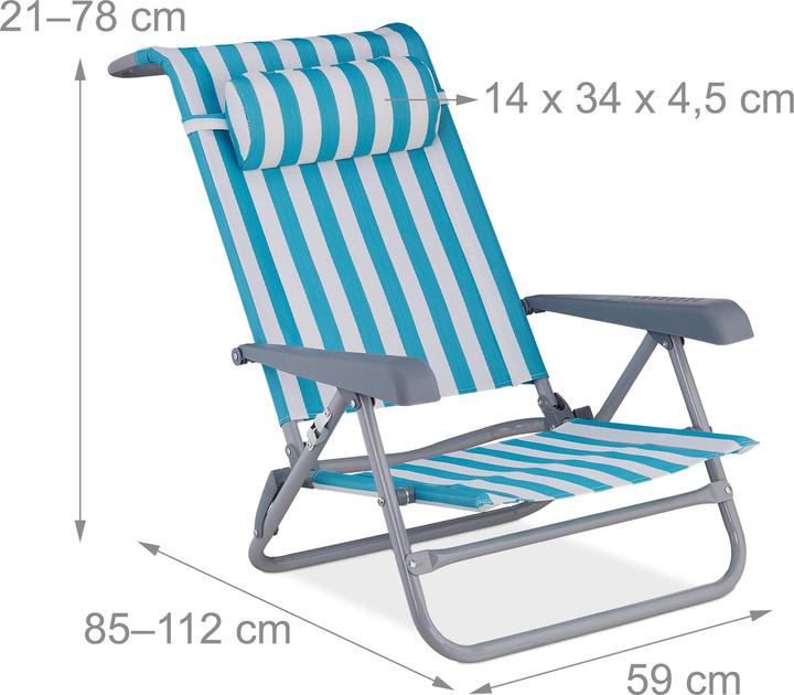 Actual product image Relaxdays Klappliegestuhl (85 cm)