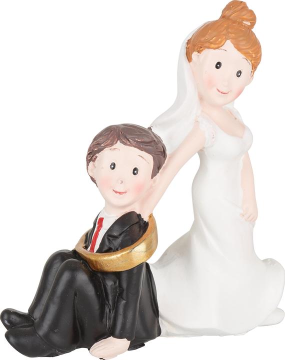 Produktbild Hobby Fun Hochzeitspaar "mit Ring", ca. H 8 cm