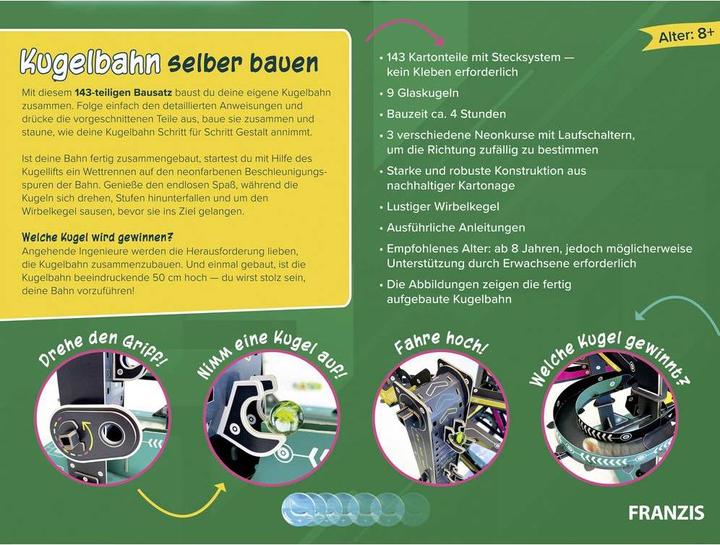Produktbild Franzis Kugelbahn selber bauen