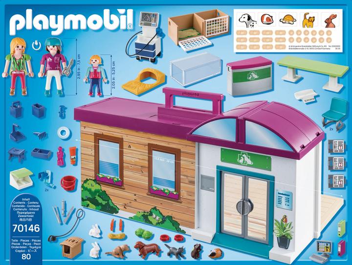Produktbild Playmobil Mitnehm-Tierklinik (70146, Playmobil City Life)
