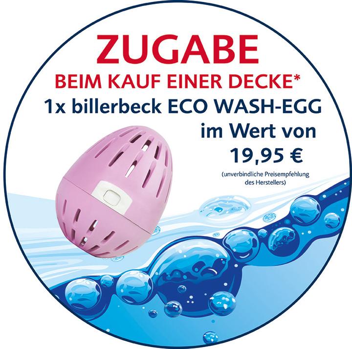 Actual product image Billerbeck Faserdecke Super Wash - 135 x 200 cm mittel (M) (135 x 200 cm)