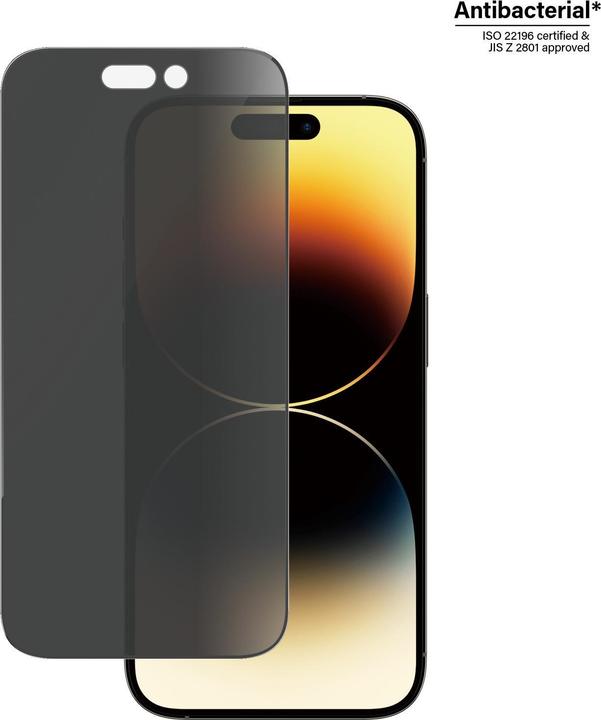 Produktbild PanzerGlass Ultra Wide Fit Privacy (1 Stück, Apple iPhone 14 Pro)