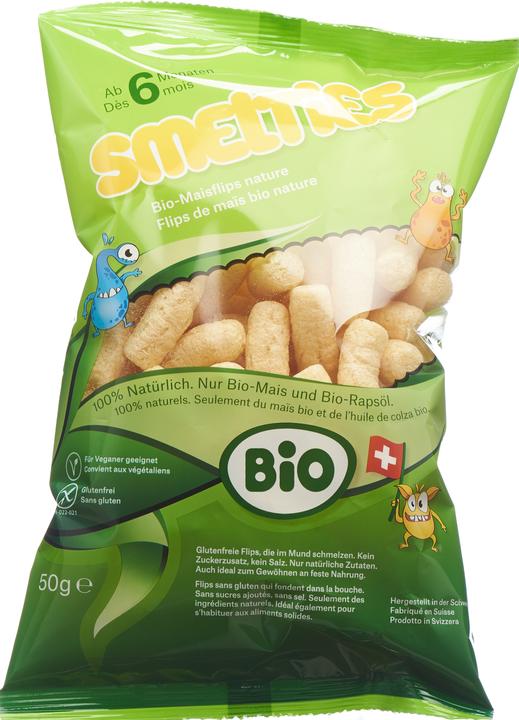 Smelties Organic corn flips (50 g)
