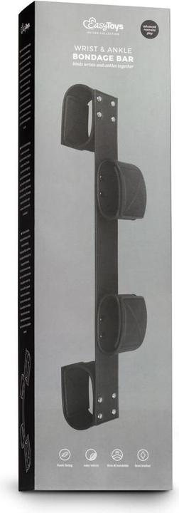 Actual product image Easytoys Wrist and Ankle Bondage Bar
