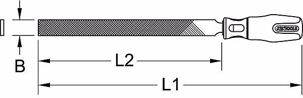 Produktbild KS Tools Flachfeile (Hieb 2, 470 mm)