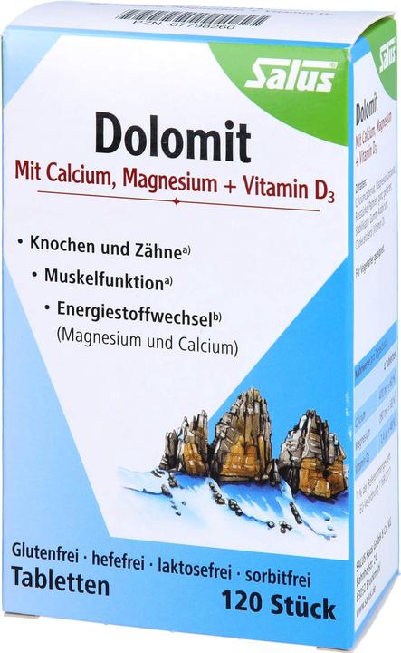Salus Dolomit Magnesium Calcium Vitamin D3 Tabl (120 Stück, Tabletten, 113 g)