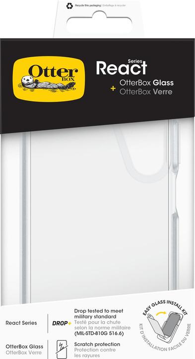 Produktbild OtterBox React + Glass Bundle - Kit (Samsung Galaxy A16, Samsung Galaxy A16 5G)