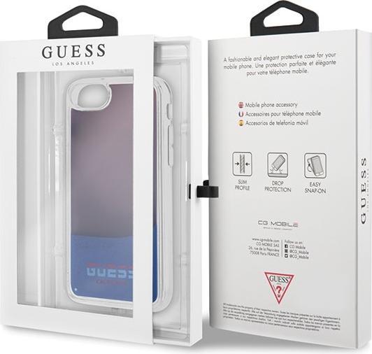 Immagine prodotto Guess GUHCI8GLCRE Custodia rigida California Glow in the dark per iPhone 7/8/SE 2020 czerwony/rosso (Apple iPhone 7, Apple iPhone SE, Apple iPhone 8)
