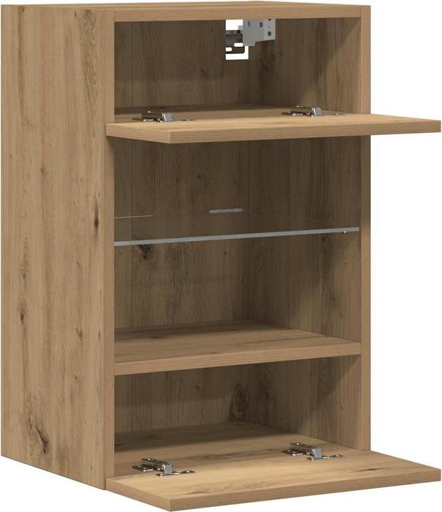 Image du produit VidaXL Meubles TV muraux avec lampes LED 2 pcs. Chêne Artisan Meuble TV suspendu