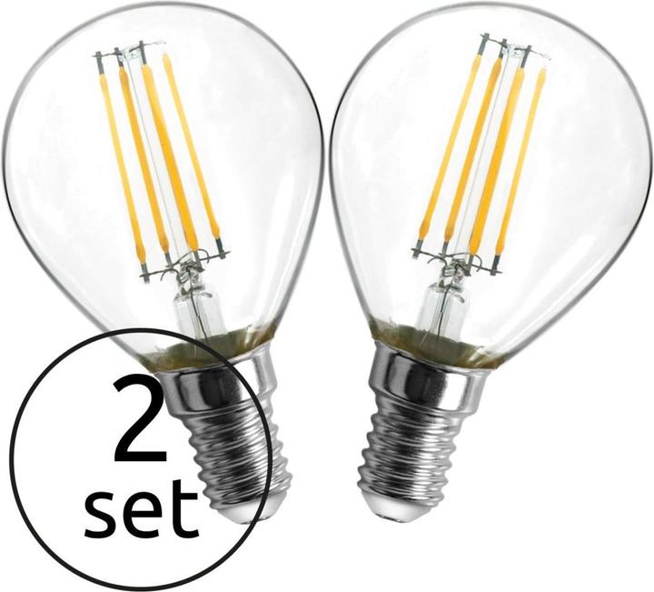 Produktbild Globo LED Leuchtmittel nickel matt 2xE14 ILLU (E14, 4 W, 400 lm, 2 x, F)