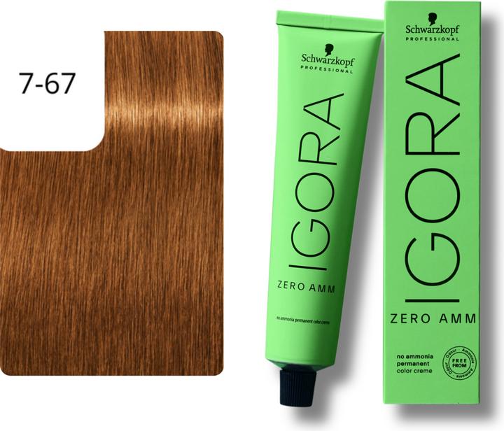 Produktbild Schwarzkopf Igora Zero AMM - 7-67 Mittelblond Schoko Kupfer (7-67 Mittelblond Schoko Kupfer)