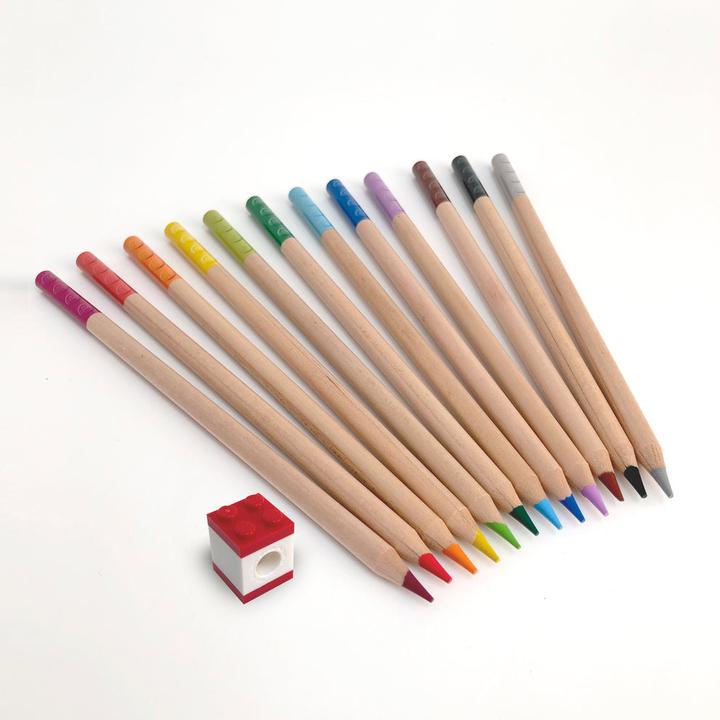 Actual product image Euromic LEGO Stationery 12 Color Pencils (Multicoloured, 12 x)