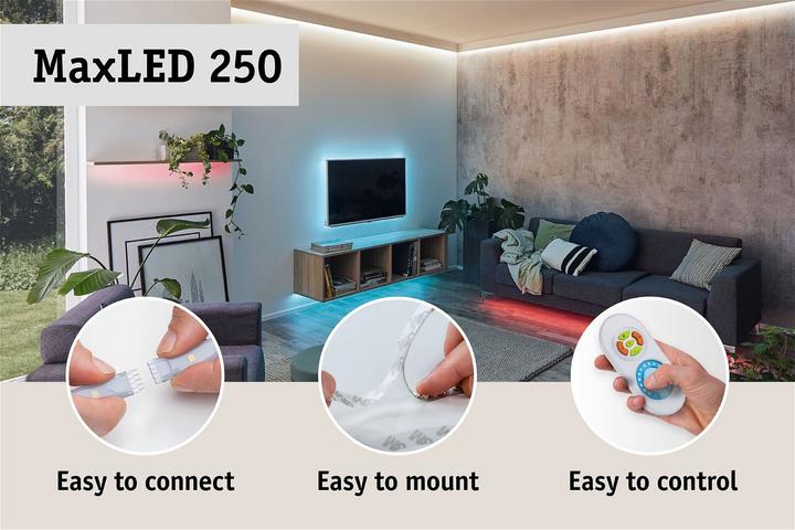 Immagine prodotto Paulmann MaxLED 250 Strisce (Bianco caldo, 250 cm, Interno)