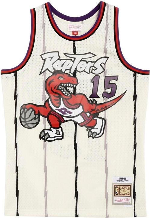 Mitchell & Ness Swingman Jersey Toronto Raptors OFF-WHITE Vince Carter - S (S)